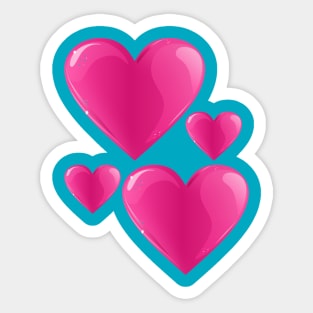 Hearts - on Valentine´s Day Sticker